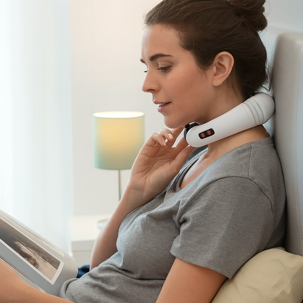 Masajeador de cuello y espalda electromagnético