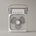 Ventilador de Aire Frío con Pulverizadores de Agua y Luz RGB